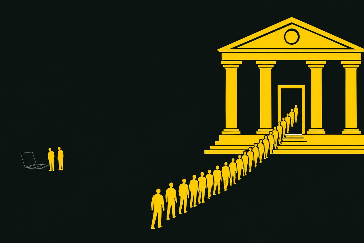 The banks out-hired the software names for account managers this quarter
