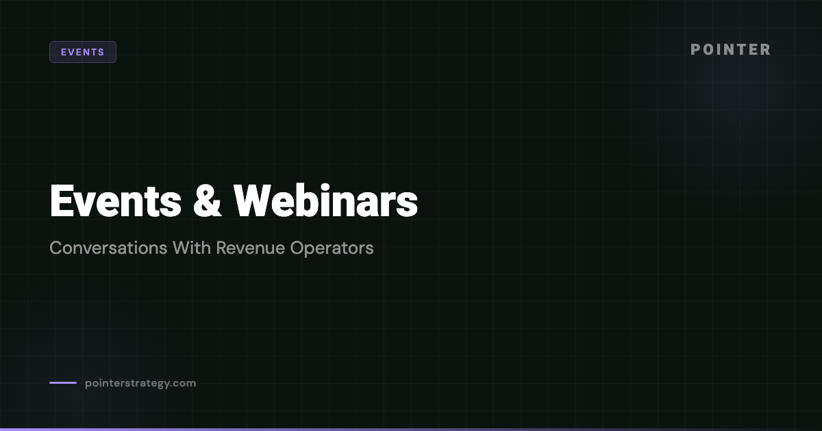 Events & Webinars: Pointer Strategy