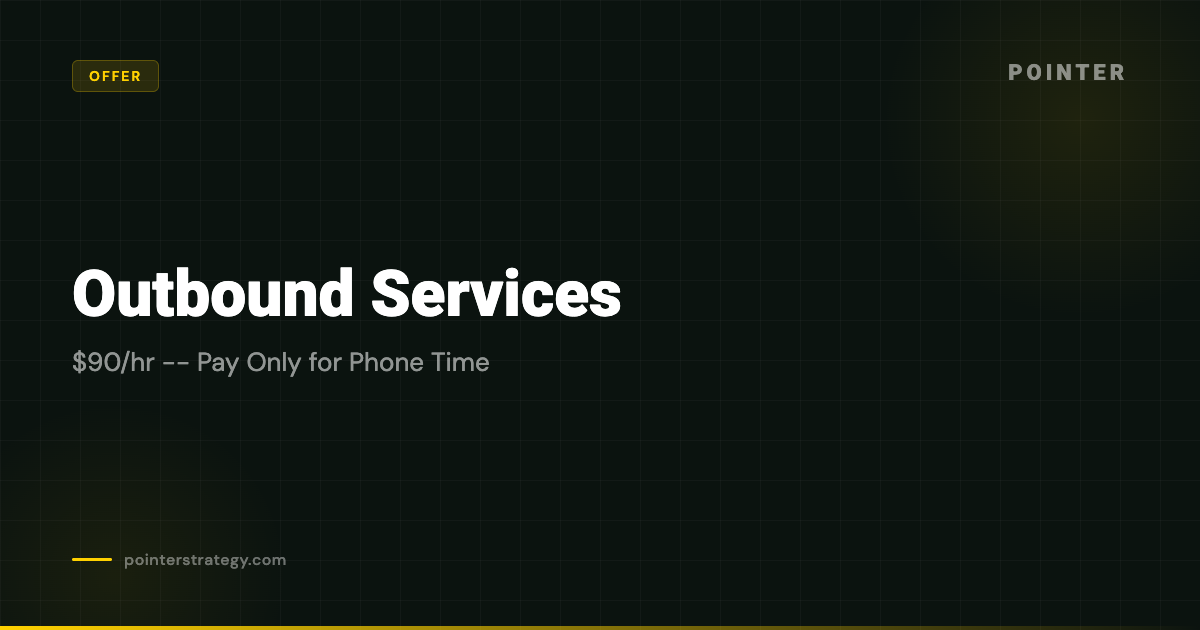 Outbound Services Offer — Pointer Strategy